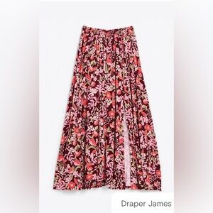 Draper James Side Slit Skirt in Floral Vine.  Sz L